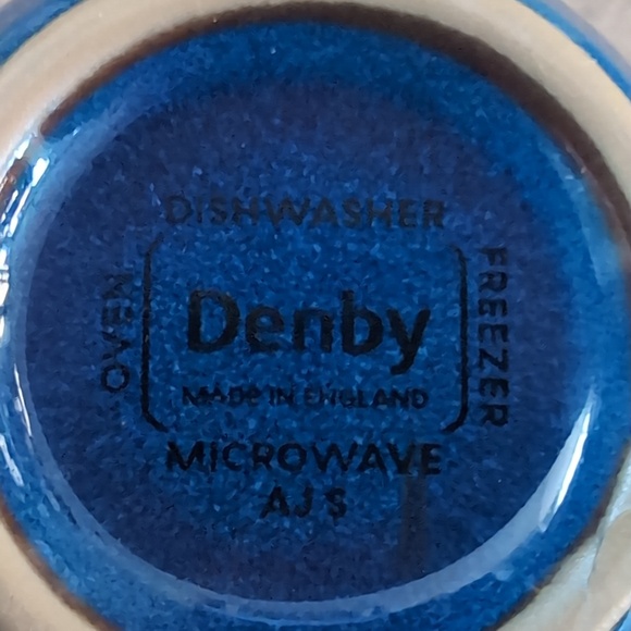 Denby Imperial Blue Beaker Coffee Mug NEW - Picture 2 of 3